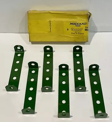 MECCANO PARTS NO:48A DOUBLE ANGLE STRIPS 2.5 X0.5  - 6PCS BOXED • £5.99