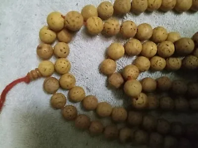 14mm 15 Mm 3 Eye 108 Beads Natural Bodhi Seed Tibetan Buddist Prayer Mala Nepal • $120