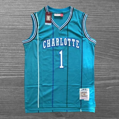 Muggsy Bogues #1 Charlotte Hornets 1988-89 Throwback Jersey • $37.99