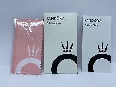 Pandora Double-Sided Pink Polishing Cloth 2 In 1 Jewellery Cleaning • £5.99