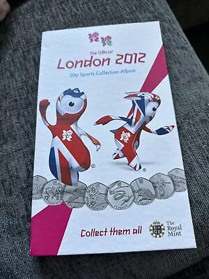 2012   OLYMPIC 50p COIN COLLECTION ALBUM (empty) • £30