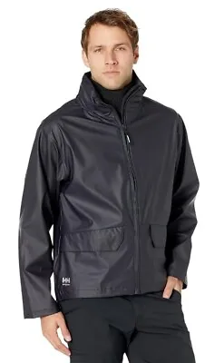 Helly Hansen Voss Waterproof Hooded Zip Rain Jacket Size M Men NWT • $89.99
