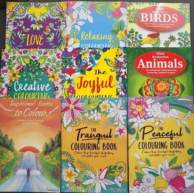 A4 COLOURING BOOKS BOOK ADULT STRESS RELIEF Colour Therapy DOODLE ALL AGES • £3.29