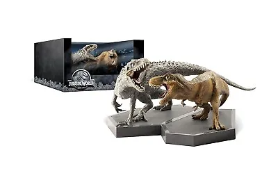 Jurassic World 2015 Limited Edition Gift Set Indominus Rex VS T-Rex Statues ONLY • $29