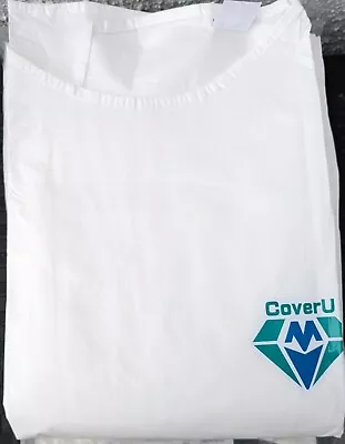 £19.99 • Buy 50 High Risk Medical Grade Long Sleeve White Gown Gowns Hospital Lab Use Medtecs
