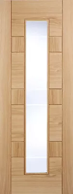 LPD Internal Edmonton Oak Pre Finished Clear Glazed Doors • £104.99