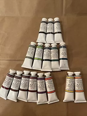 ALL NEW Lot Of 16 M Graham & Co. 15 ML Watercolor Tubes Great Variety Of Colors • $53