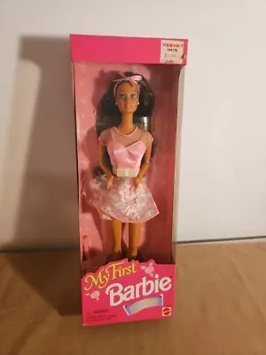 Mattel My First Barbie Easy To Dress 1995 # 14875 (Brunette Pink Dress) • $14.65