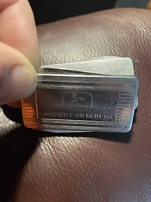 Vintage Folding Knife Money Clip John Deere Implement Advertising  • $150