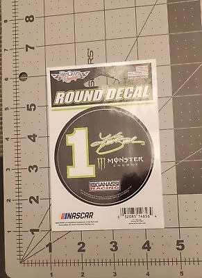 Kurt Busch #1 Monster Energy Chip Ganassi Racing Nascar Cup Series Round Decal • $10