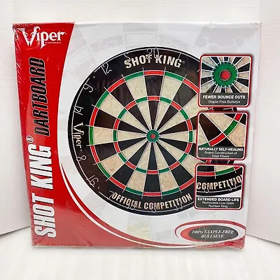 Viper GLD Products Shot King Regulation Bristle Steel Tip Dartboard Set W/Darts • $29.99