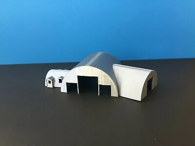 Giant QUONSET With OFFICE Building Set - N Scale 1:160 Military Or Farm Cluster • $23.93