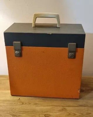 Vintage Vinyl 12 Inch LP Record Storage Case Box 1980s - Wooden 2 Colour • £19.99