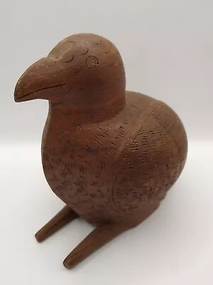 Vintage Hand Carved Wood Wooden Bird Figure Statue Figurine Shore  • $19.95