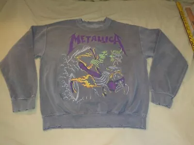 Vintage Metallica 'Here Comes Revenge' Crew Sweatshirt - Size Small S • $19