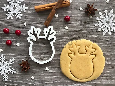 £4.29 • Buy Reindeer Head Cookie Cutter 05 | Christmas | Fondant Cake Decorating | UK Seller