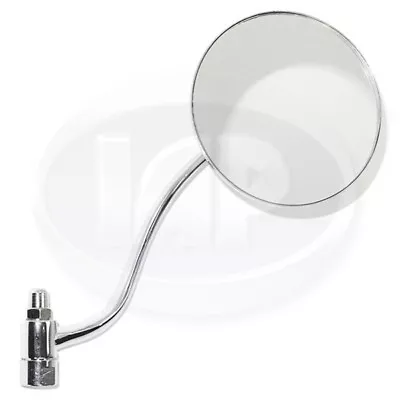  Mirror Right Side Round Long Arm Chrome Volkswagen T1 Bug Beetle 1946-1967 • $29.85