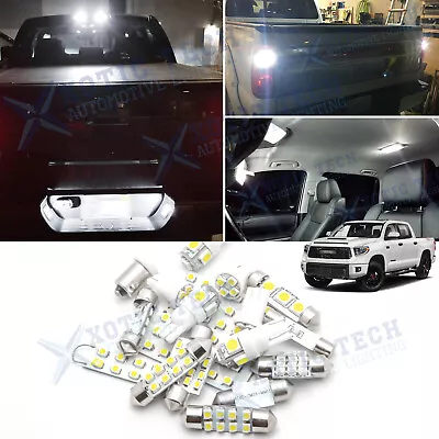 White LED Interior Light Bulbs Package Kit For Toyota Tundra 2007-2018 2019 2020 • $16.99