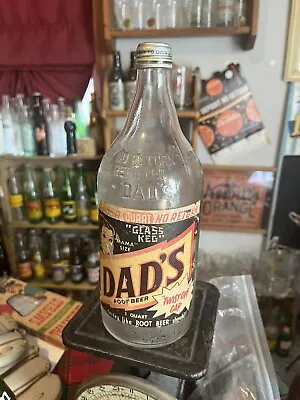 Dads Rootbeer Paper Label Bottle • $9.99