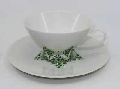 Rosenthal Germany VIENNA WOODS Green Leaves Cup & Saucer Set • $22.49