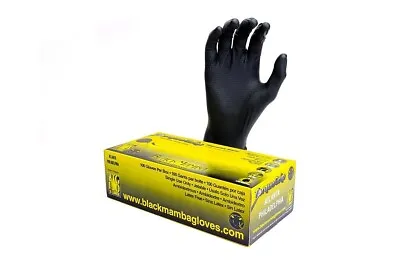 $29.95 • Buy Black Mamba Torque Grip Nitrile Gloves BTG-110 Medium Box 100 Gloves