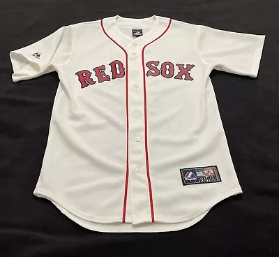 Boston Red Sox Majestic #2 Home White Jersey; Men’s Small; Genuine Merchandise • $33.99