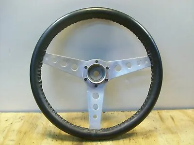 Personal 15  Vintage Leather Racing Steering Wheel W/ MG Austin Healey Adapter • $250