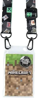 Minecraft Logo Creeper Lanyard Key ID Holder  • $12.99