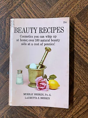 Beauty Recipes Cosmetics You Can Whip Up Dell 1971 Vintage Pocket Purse Book • $7.95