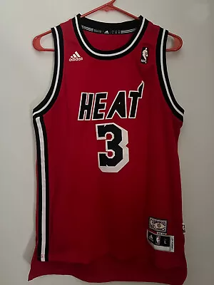 Adidas Miami Heat Dwyane Wade #3 Hardwood Classics Jersey. • $60