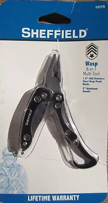 Sheffield WASP 8-in-1 Multi-Tool1.5   420 Stainless Steel 3   Alumin Handle • $9.99