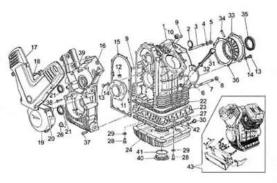 MOTO GUZZI 1000 RS DAYTONA 1997-1998 Complete Engine Allen Stainless Screw Set • $64.64