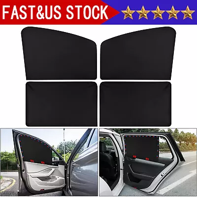 4X Magnetic Car Side Front Rear Window Sun Shade Cover Mesh Shield UV Protection • $7.85