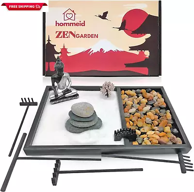 Zen Garden For Desk – Japanese Zen Garden Kit – Mini Zen Garden For Home Office • $27.71