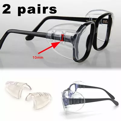 £5.98 • Buy 4X Safety Clear Glasses Eye Universal Protection Goggles Flexible Side Shields