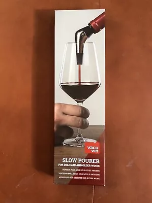 $16 • Buy NEW In Box Vacu Vin Slow Wine Pourer For Delicate And Older Wines Stainless