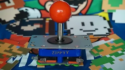 Zippyy Short Shaft Arcade Joystick With Red Ball Top Handle MAME JAMMA • £8