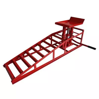 Auto Car Truck Service Ramp Lift Heavy Duty Hydraulics  Repair Frame Red • $102.08