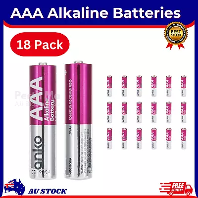 Pack Of 18 AAA Alkaline Batteries Triple A Batteries 1.5V High Performance • $9.95