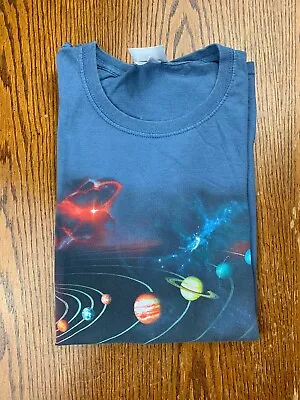 Perot Museum Of Nature And Science Galaxy Shirt Sz L DFW Dallas Texas TX Planets • $24.99