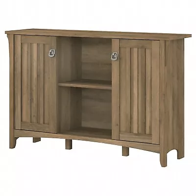 Bush Furniture Salinas 29.96  Accent Storage Cabinet With 3 Shelves Reclaimed • $212.72