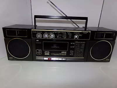 Vintage AKAI  Model PJ-22FU Stereo Radio Cassette Recorder Made In Japan • $65