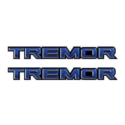 Ford F150 F250 Tremor Package Truck Bed Side Decal Black Metal Blue • $21.99