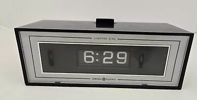 1970s GE Model 8142-4 Vintage Alarm Clock Lighted Flip Dial Retro Tested • $29.99