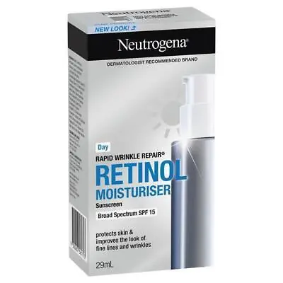 Neutrogena Rapid Wrinkle Repair Retinol Anti Ageing Moisturiser SPF 15 29mL • $22.49