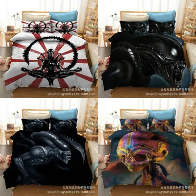 Alien Vs. Predator 3D Bedding Set 2/3PCS Duvet Cover & Pillowcase(s) Gift AU2F • $16