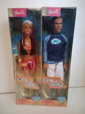 Twin Pack Mattel Cali Girl Barbie Dolls  & Cali Guy Blaine  New In Box Rare • $64.99