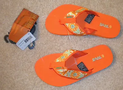 NWT TEVA UGG Mandalyn 5 Flip Flop Sandals Shoes Mendhi Orange • $24.95