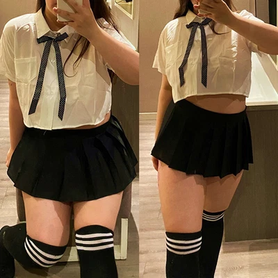 £22.21 • Buy Lingerie Cosplay Costume Plus Size Sexy Women School Girl Uniform Outfit-Dress