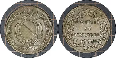 20 Schilling 1776 Switzerland Silver Coin # 160 • $1